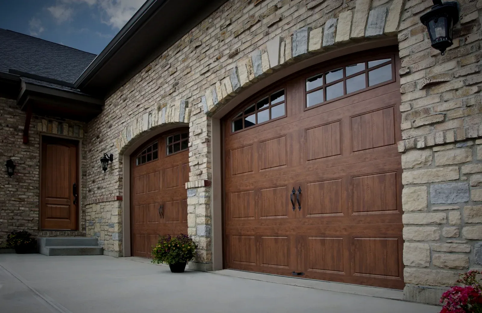 Garage door installation Aurora technician installing residential door