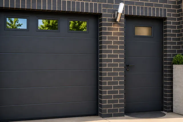 Garage door installation Aurora flush-panel garage door