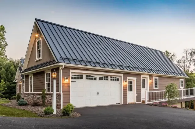 Garage door installation Aurora technician installing residential door