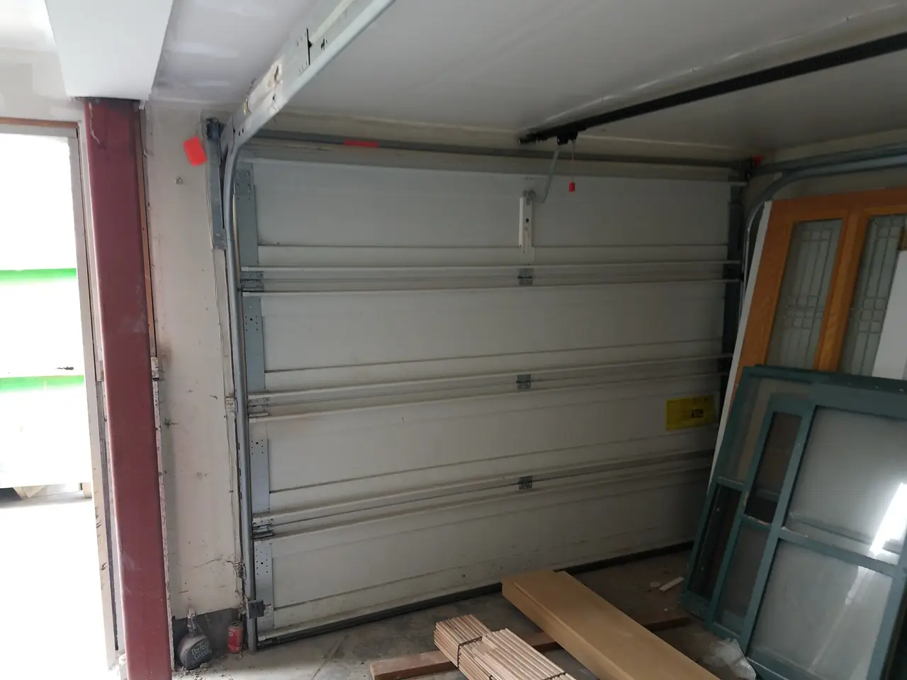 Garage door repair work