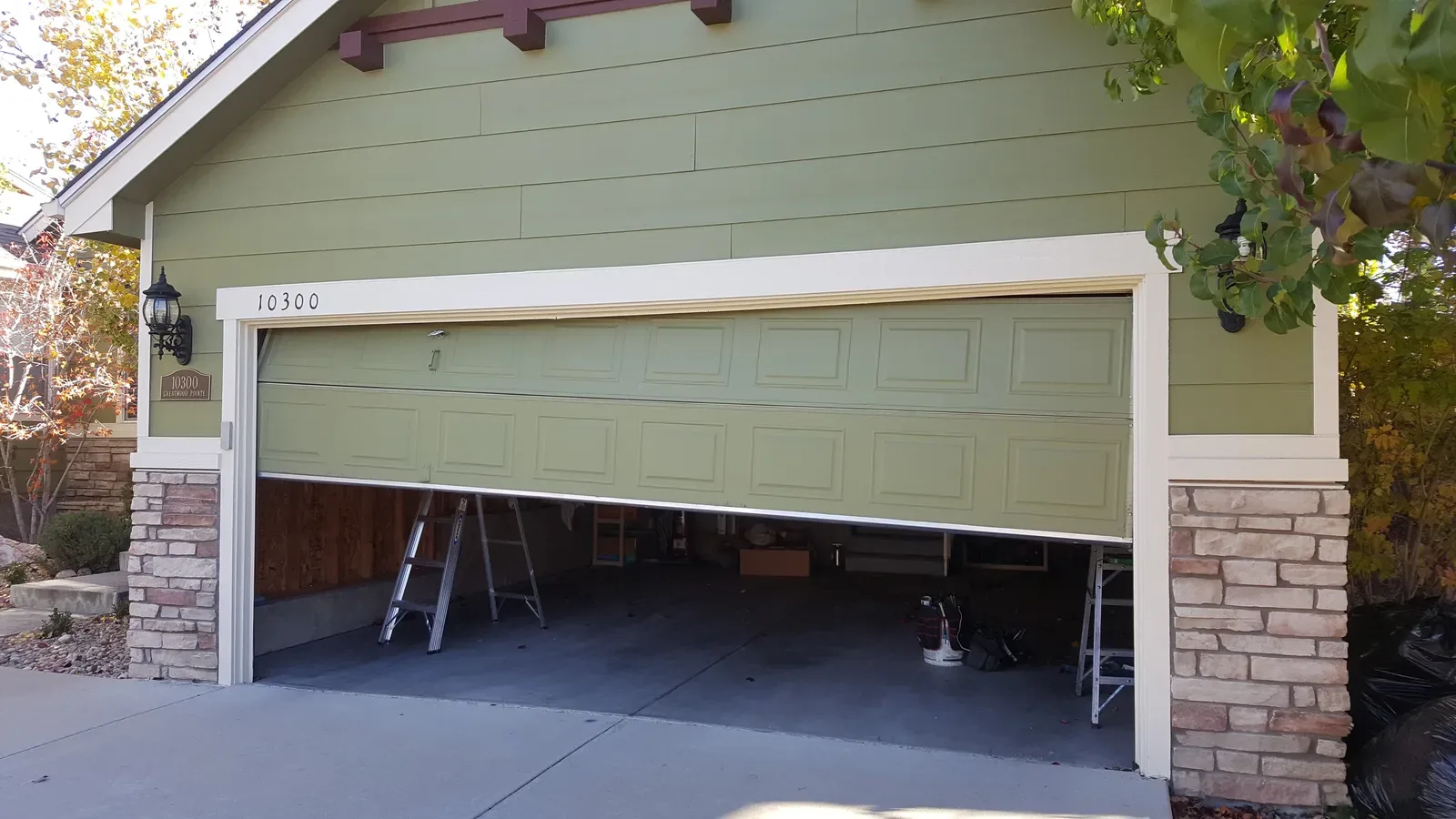 Garage door panel alignment in Littleton