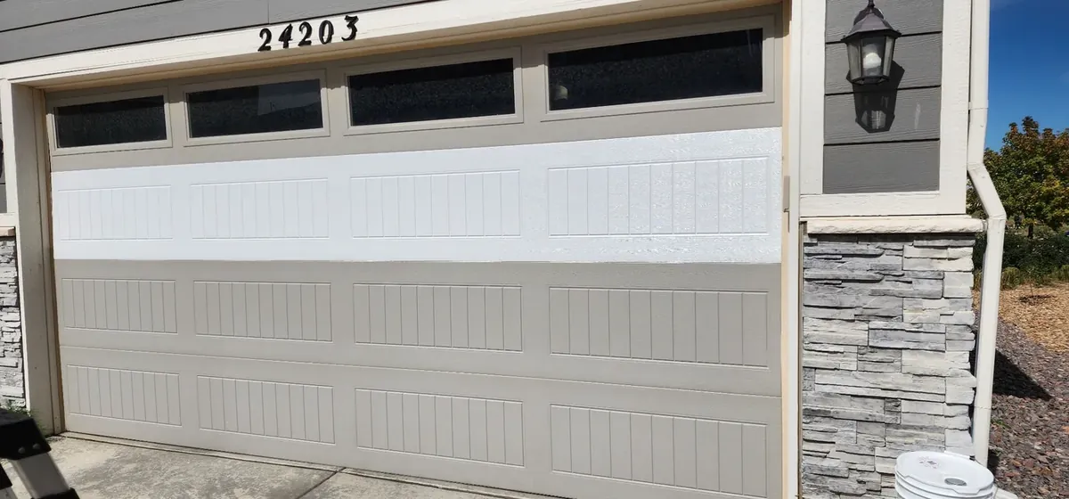 Garage door panel replacement in Lone Tree, CO