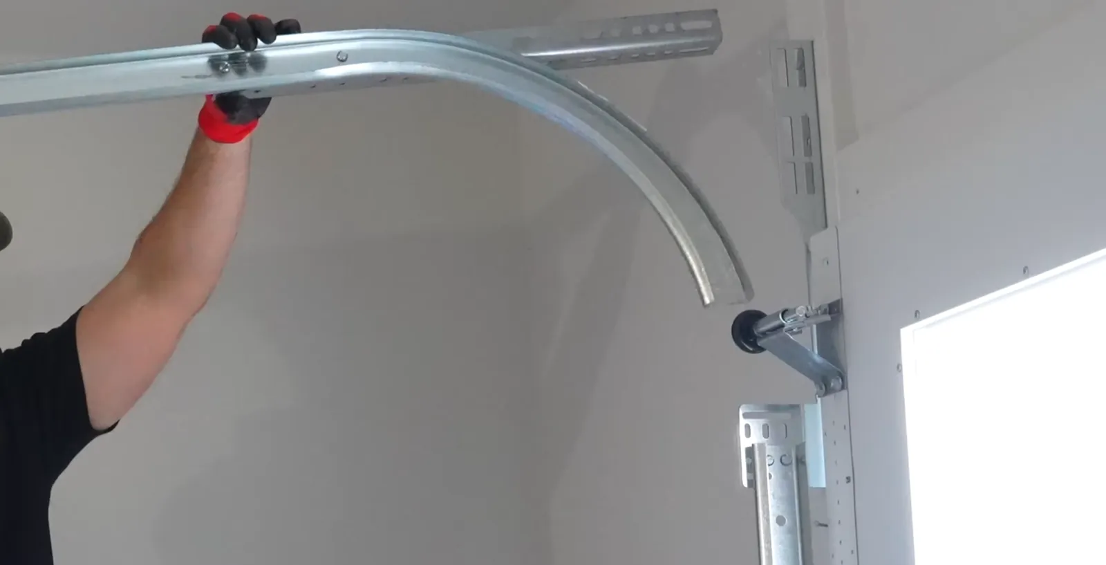 Garage door track adjustment in Greenwood Village, CO